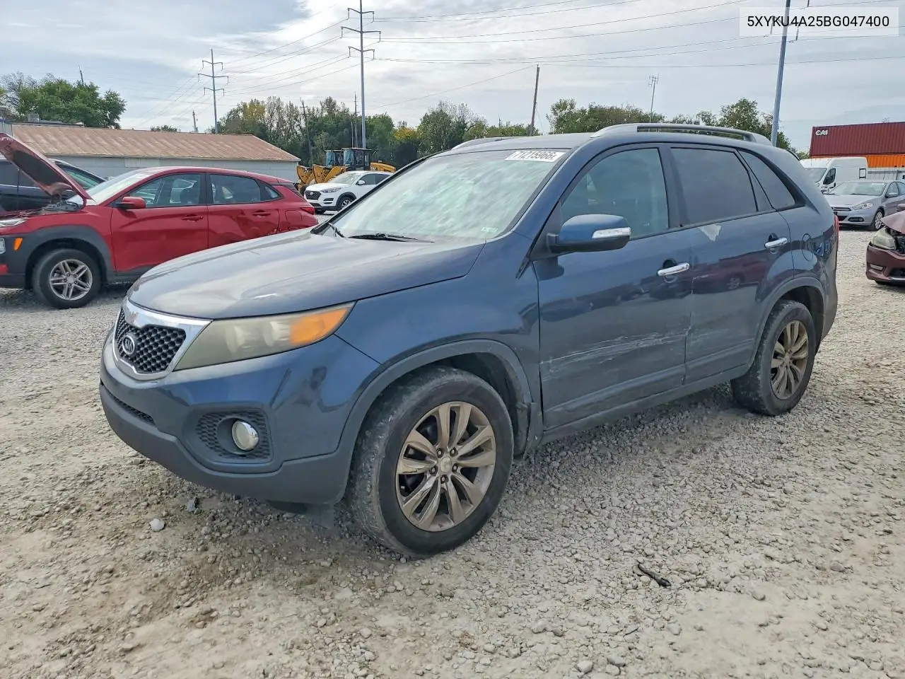 KIA SORENTO 2011, VIN 5XYKU4A25BG047400
