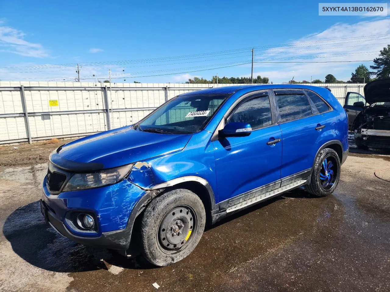 KIA SORENTO 2011, VIN 5XYKT4A13BG162670