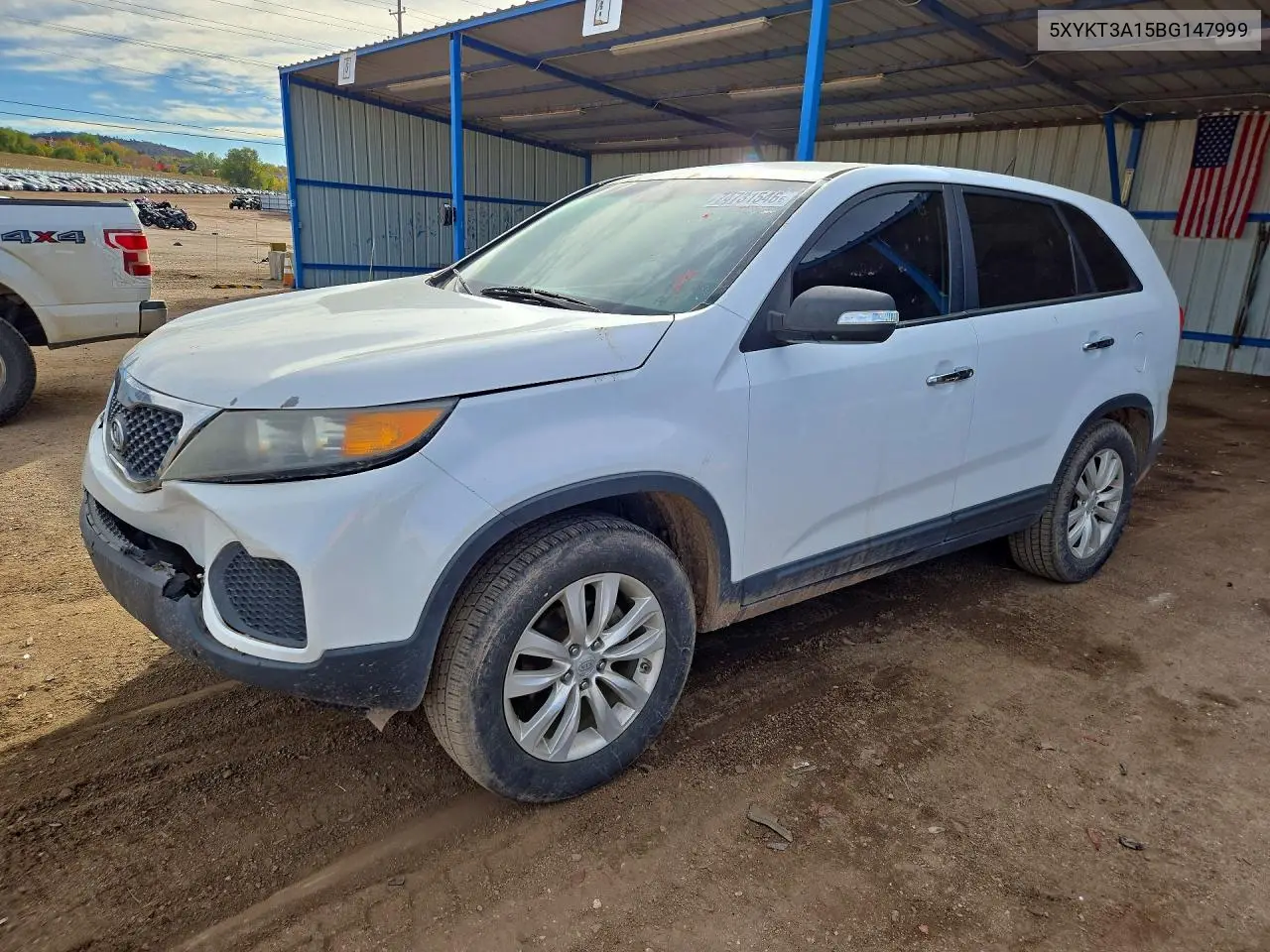 KIA SORENTO 2011, VIN 5XYKT3A15BG147999