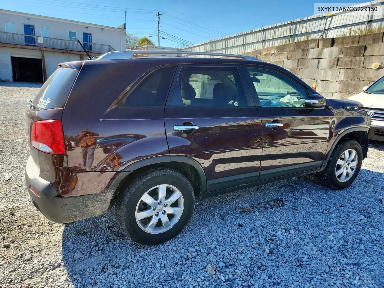 2012 KIA SORENTO VIN 5XYKT3A67CG229150 — фото 3