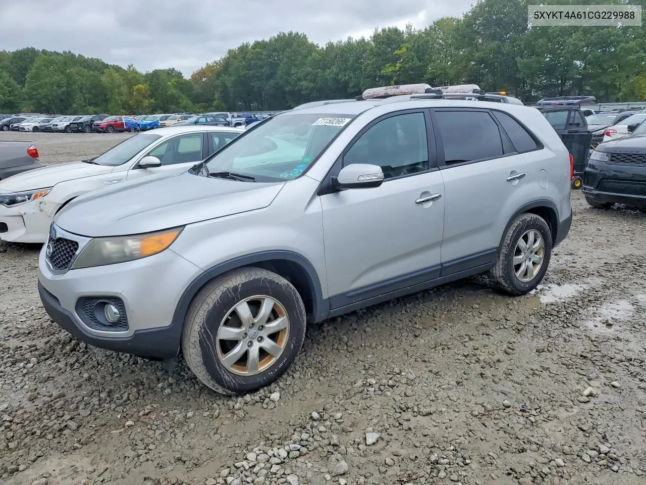 KIA SORENTO 2012, VIN 5XYKT4A61CG229988
