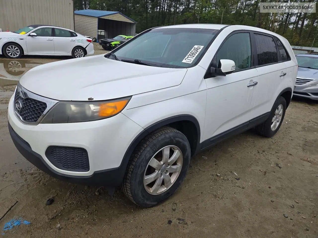 KIA SORENTO 2012, VIN 5XYKT4A10CG216086