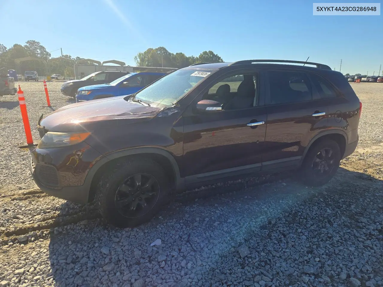 KIA SORENTO 2012, VIN 5XYKT4A23CG286948
