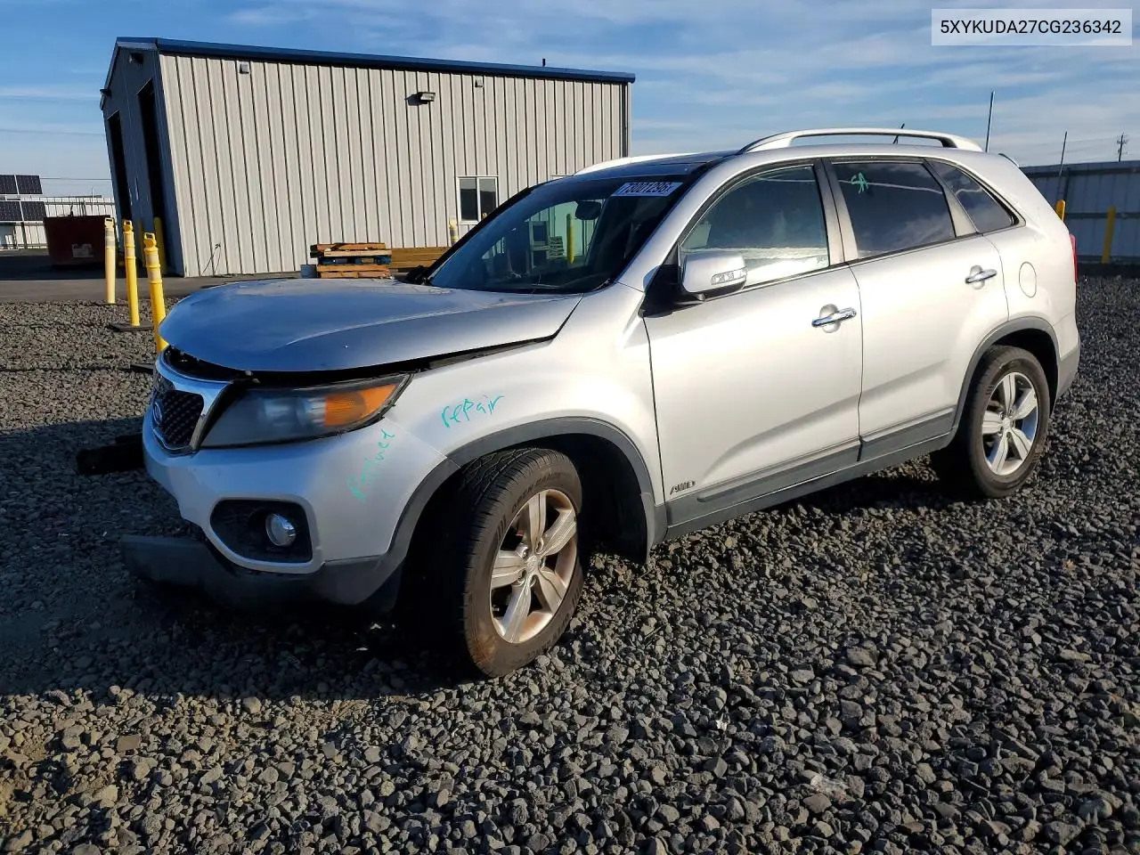 KIA SORENTO 2012, VIN 5XYKUDA27CG236342