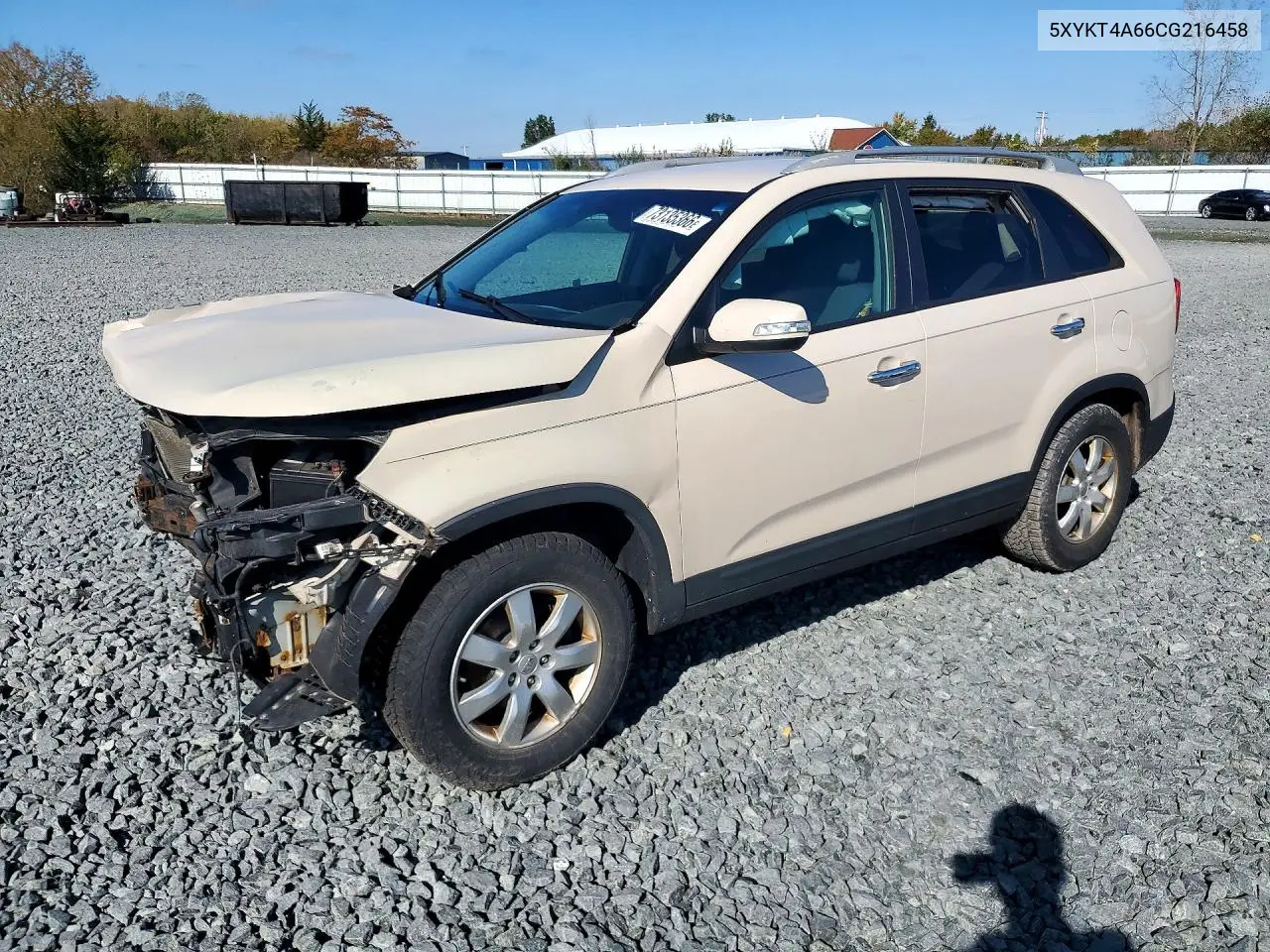 KIA SORENTO 2012, VIN 5XYKT4A66CG216458