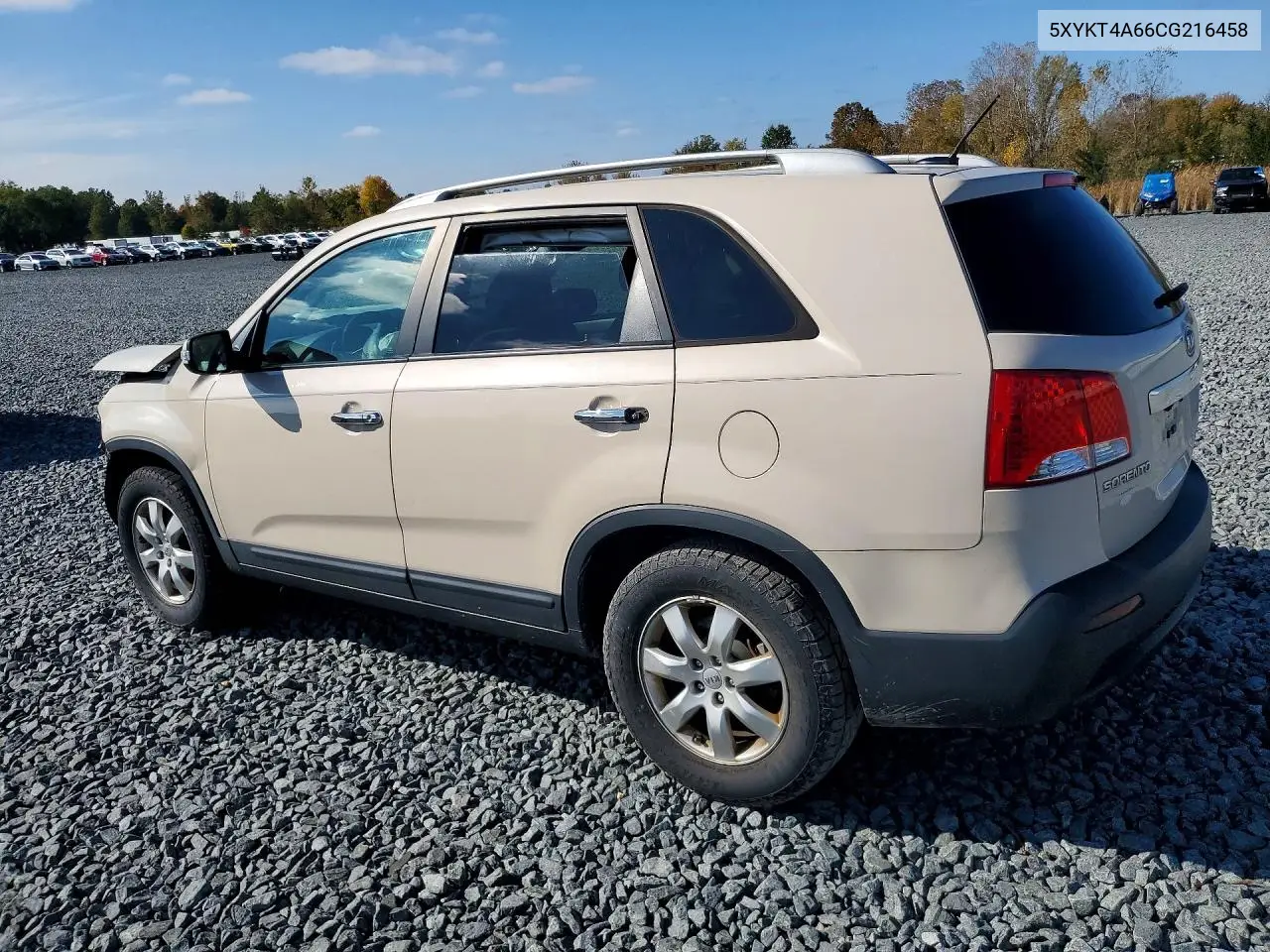 2012 KIA SORENTO VIN 5XYKT4A66CG216458 — фото 2
