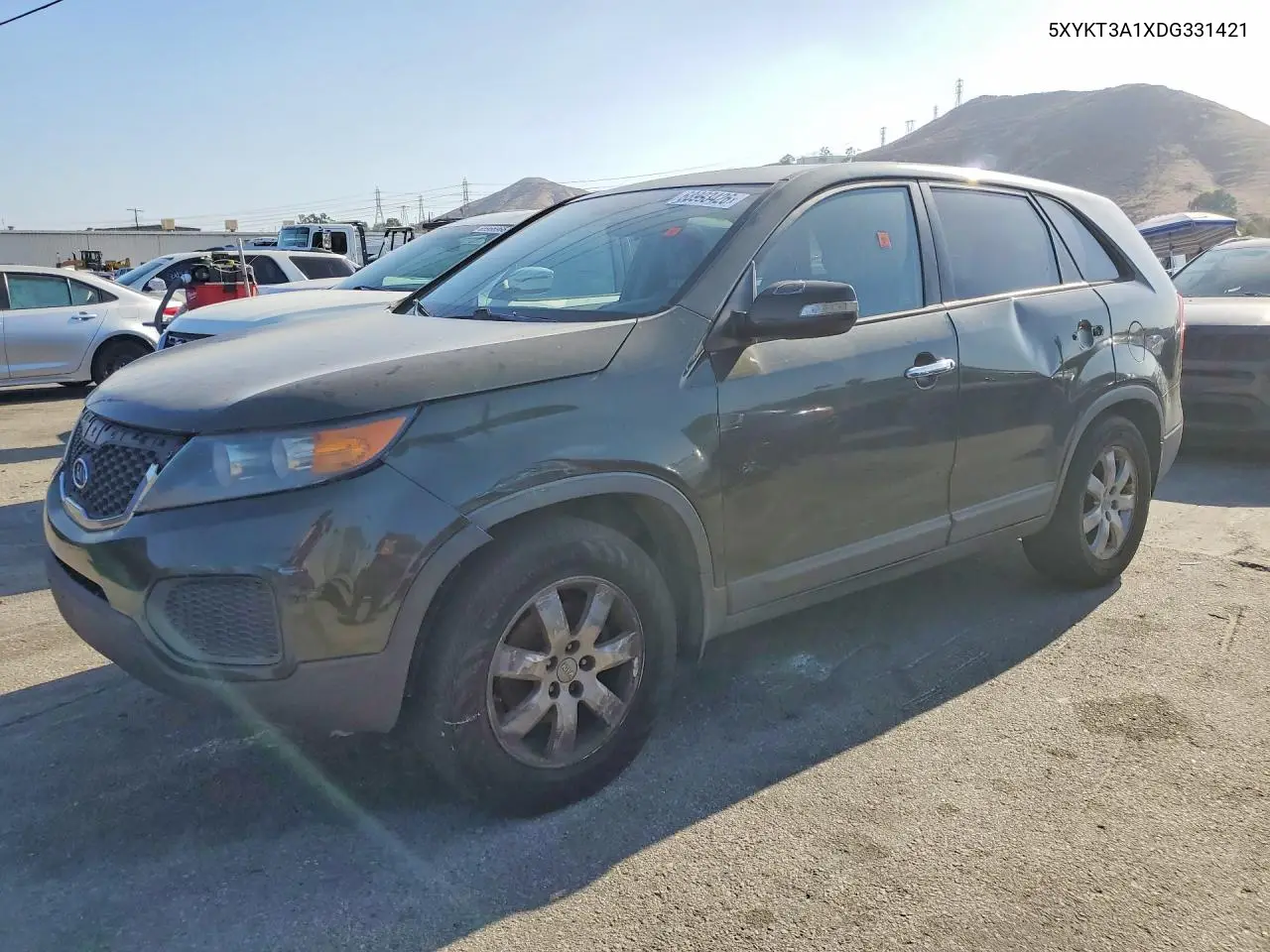KIA SORENTO 2013, VIN 5XYKT3A1XDG331421