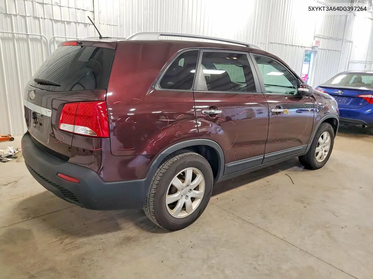 2013 KIA SORENTO VIN 5XYKT3A64DG397264 — фото 3