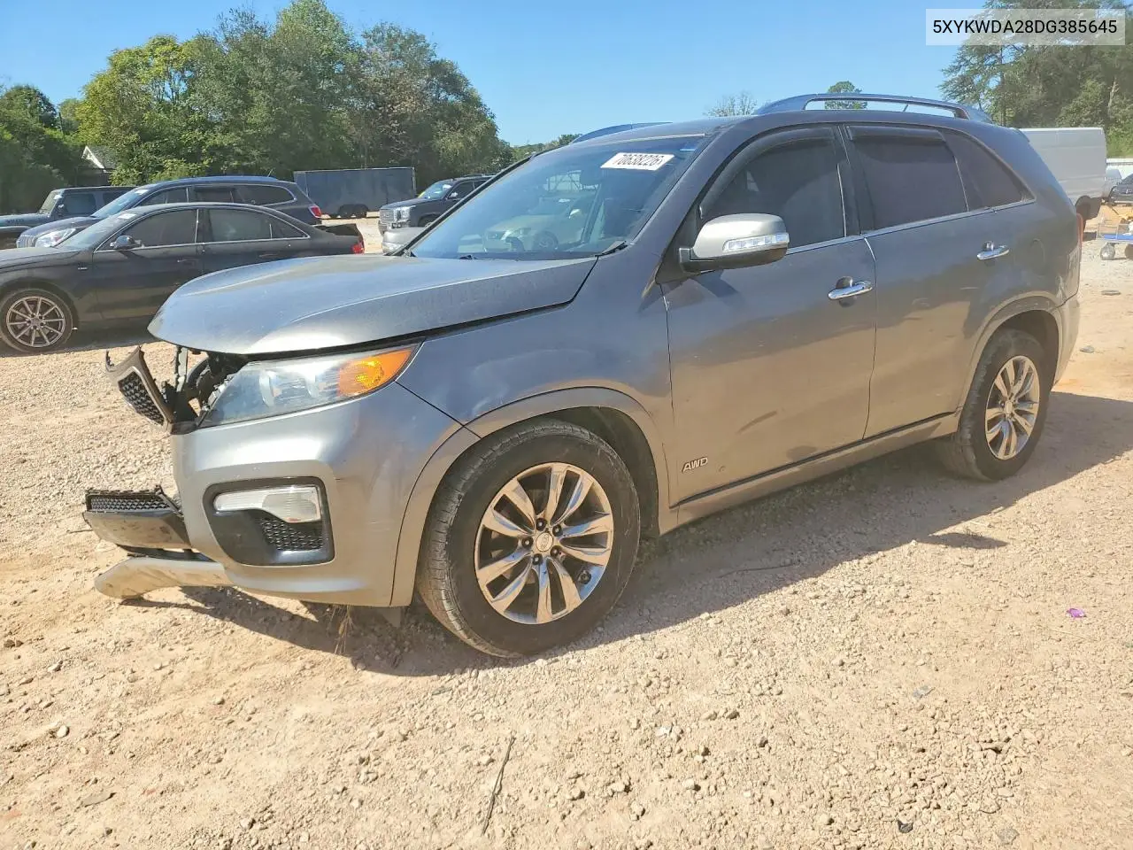 KIA SORENTO 2013, VIN 5XYKWDA28DG385645
