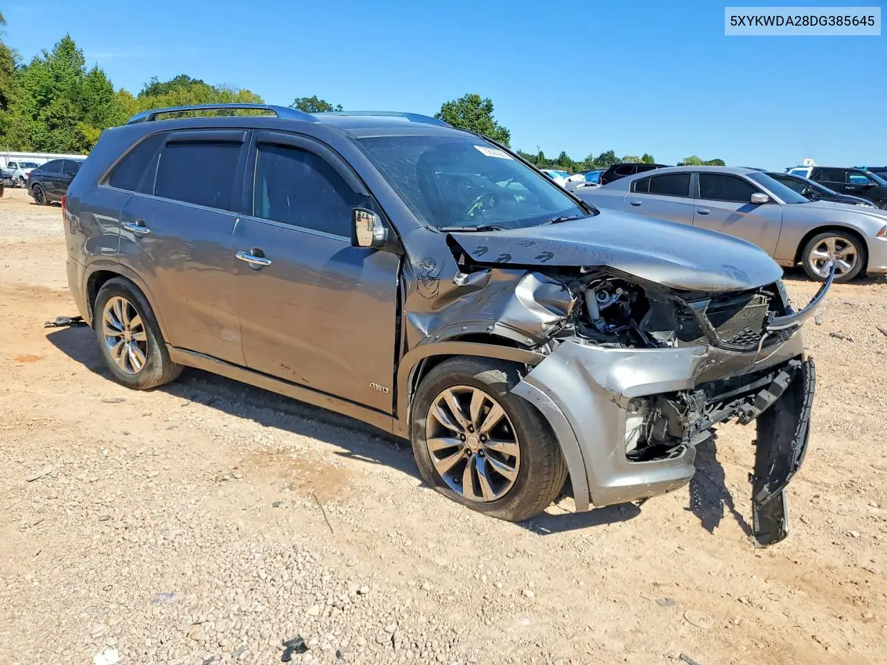 2013 KIA SORENTO VIN 5XYKWDA28DG385645 — фото 4