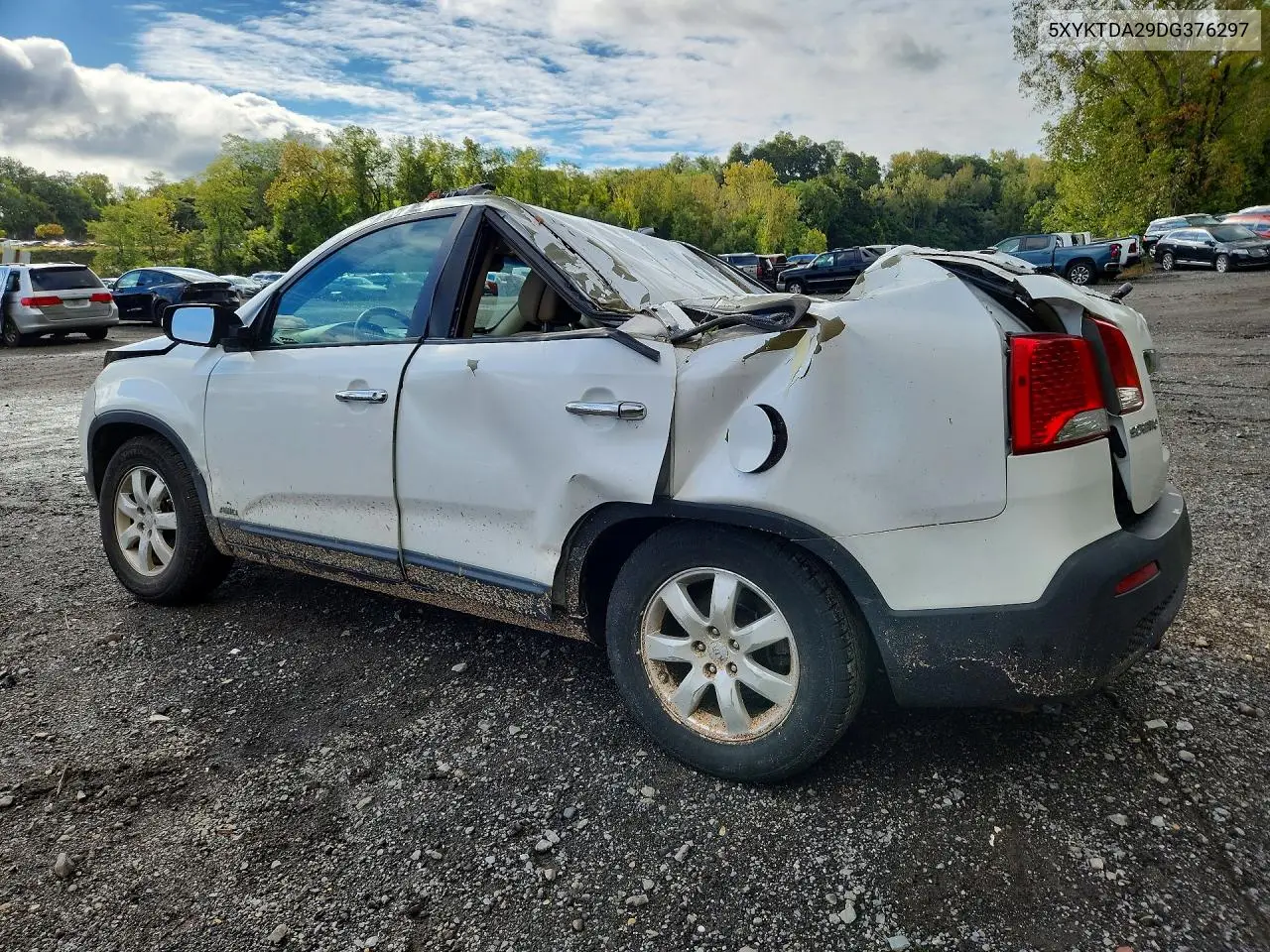 2013 KIA SORENTO VIN 5XYKTDA29DG376297 — фото 2