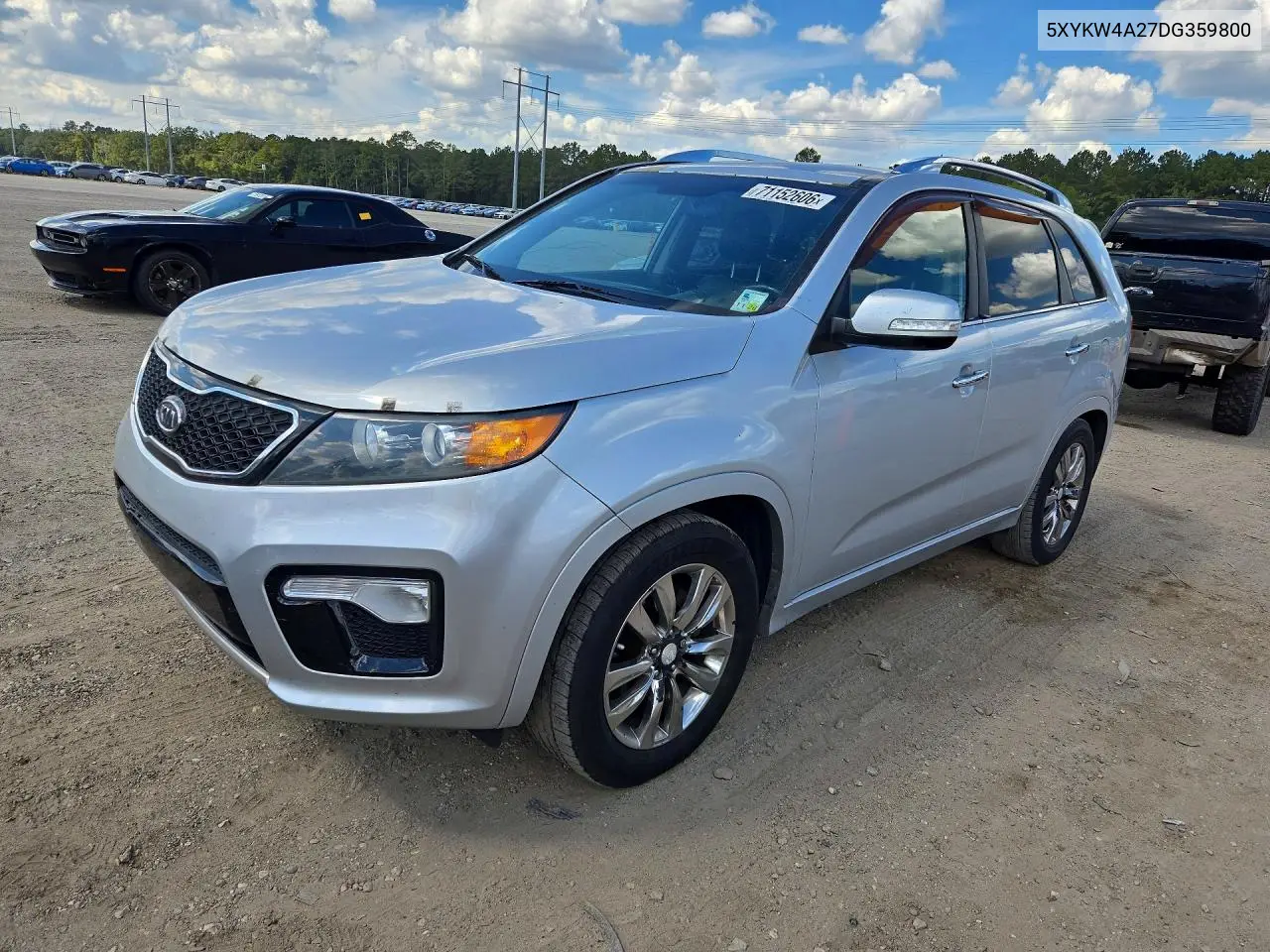 KIA SORENTO 2013, VIN 5XYKW4A27DG359800