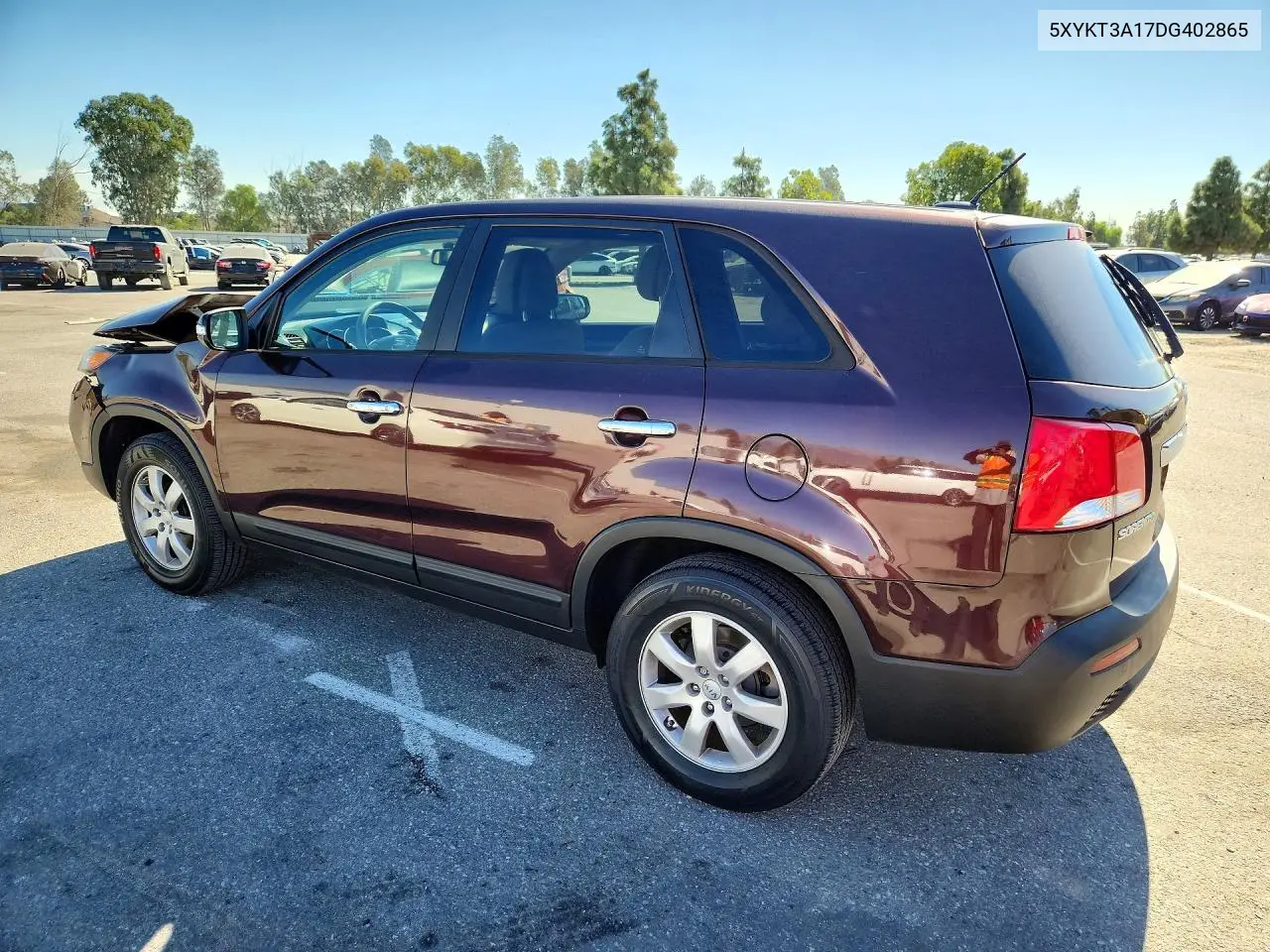 KIA SORENTO 2013, VIN 5XYKT3A17DG402865