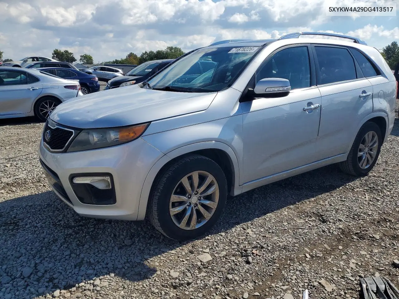 KIA SORENTO 2013, VIN 5XYKW4A29DG413517