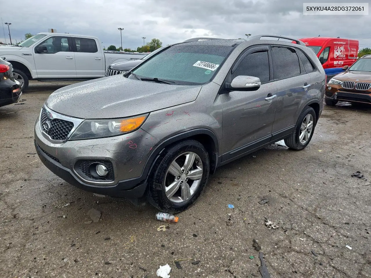 KIA SORENTO 2013, VIN 5XYKU4A28DG372061