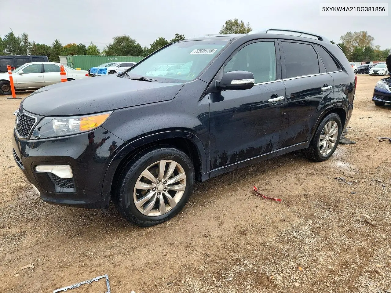 KIA SORENTO 2013, VIN 5XYKW4A21DG381856