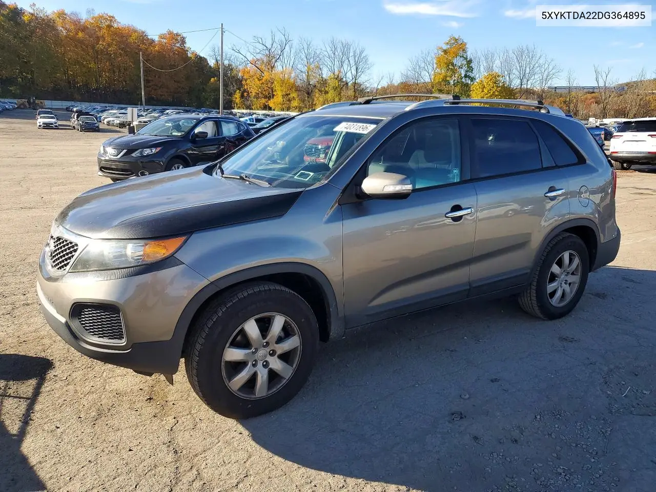 KIA SORENTO 2013, VIN 5XYKTDA22DG364895