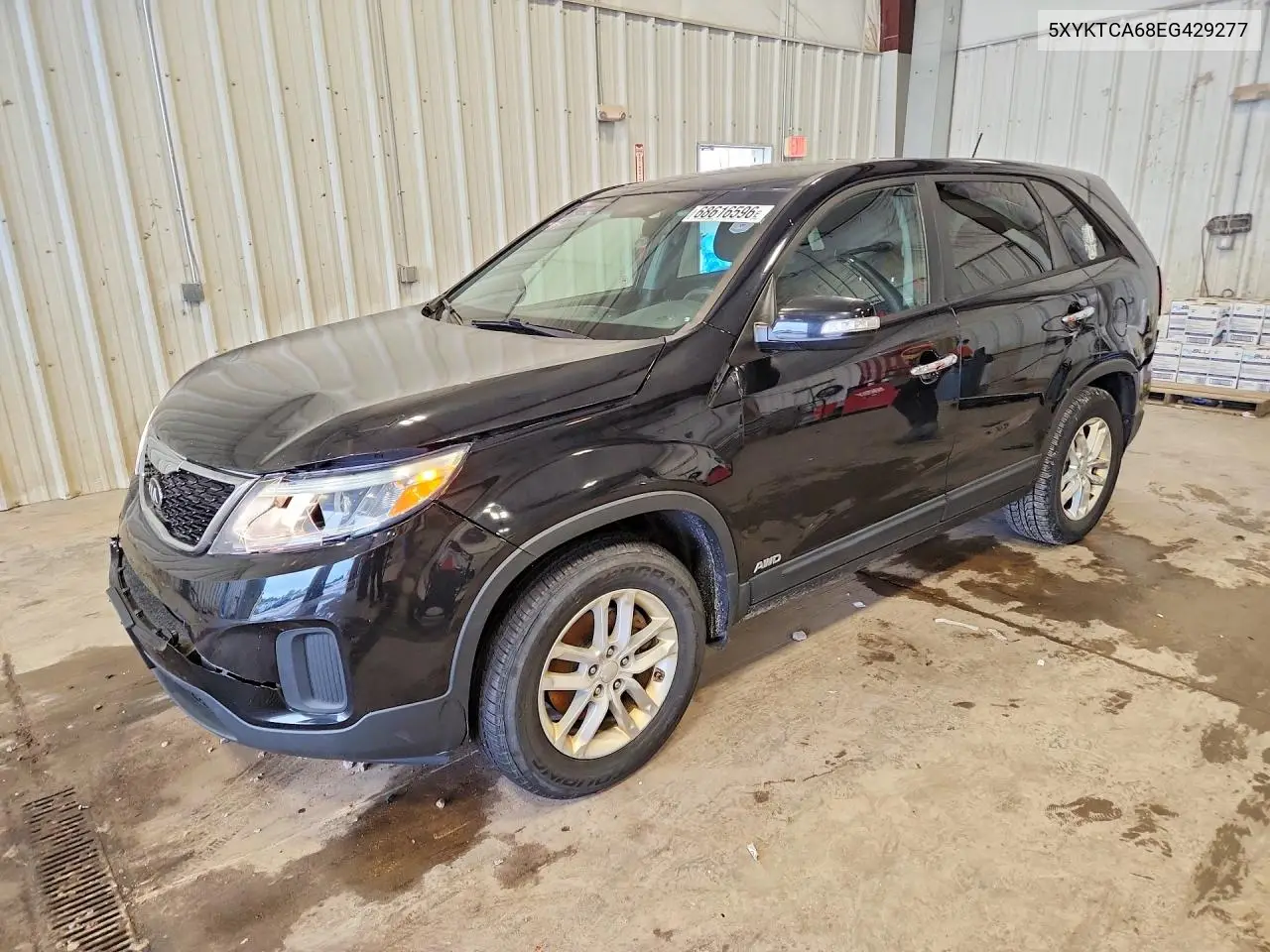 KIA SORENTO 2014, VIN 5XYKTCA68EG429277