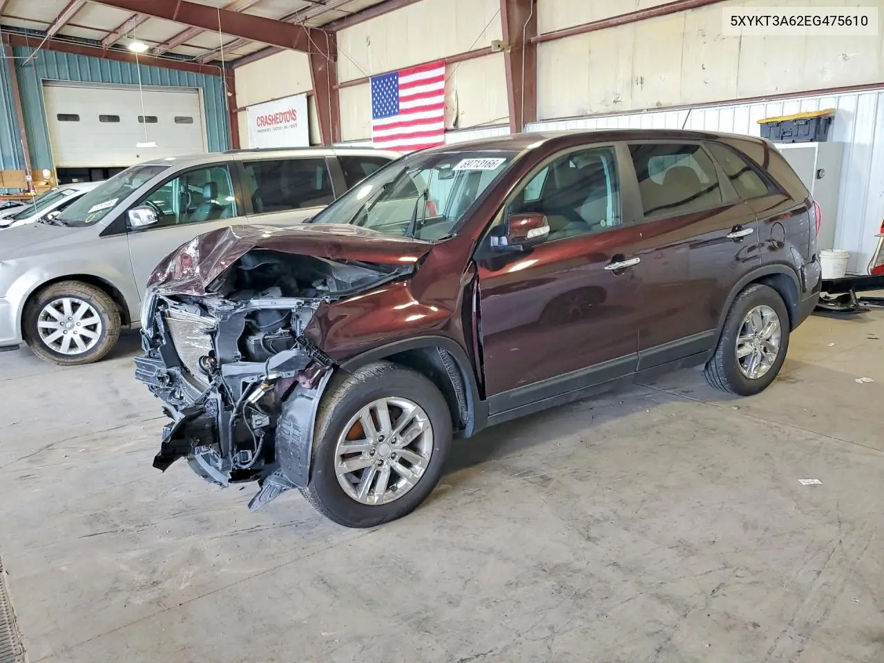 KIA SORENTO 2014, VIN 5XYKT3A62EG475610