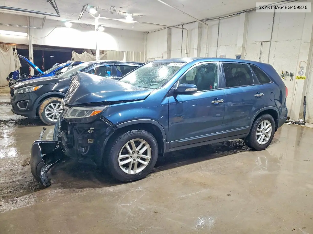 KIA SORENTO 2014, VIN 5XYKT3A64EG459876