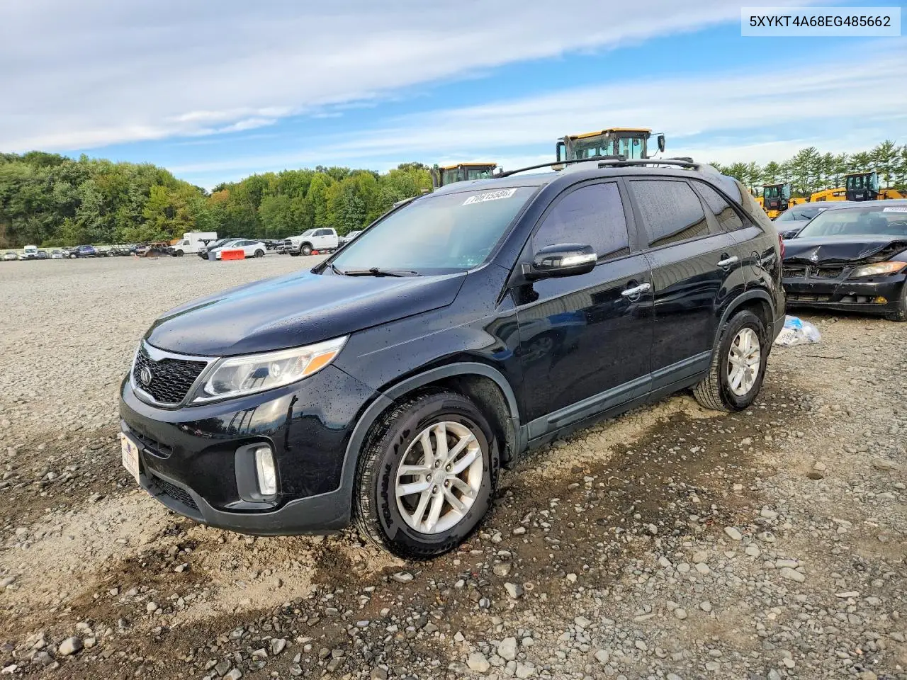 KIA SORENTO 2014, VIN 5XYKT4A68EG485662