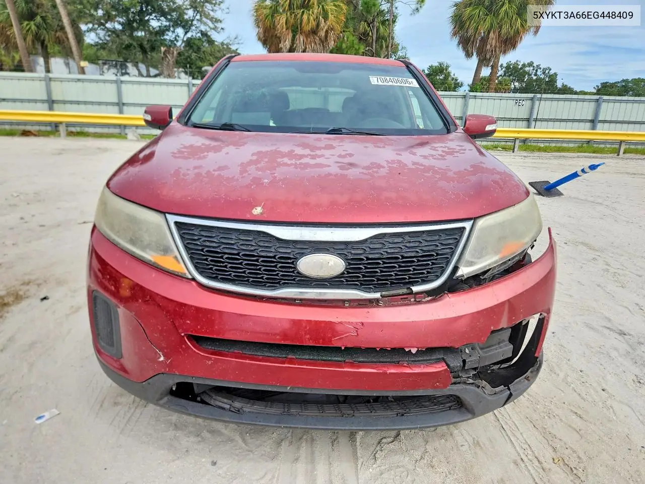 2014 KIA SORENTO VIN 5XYKT3A66EG448409 — фото 5
