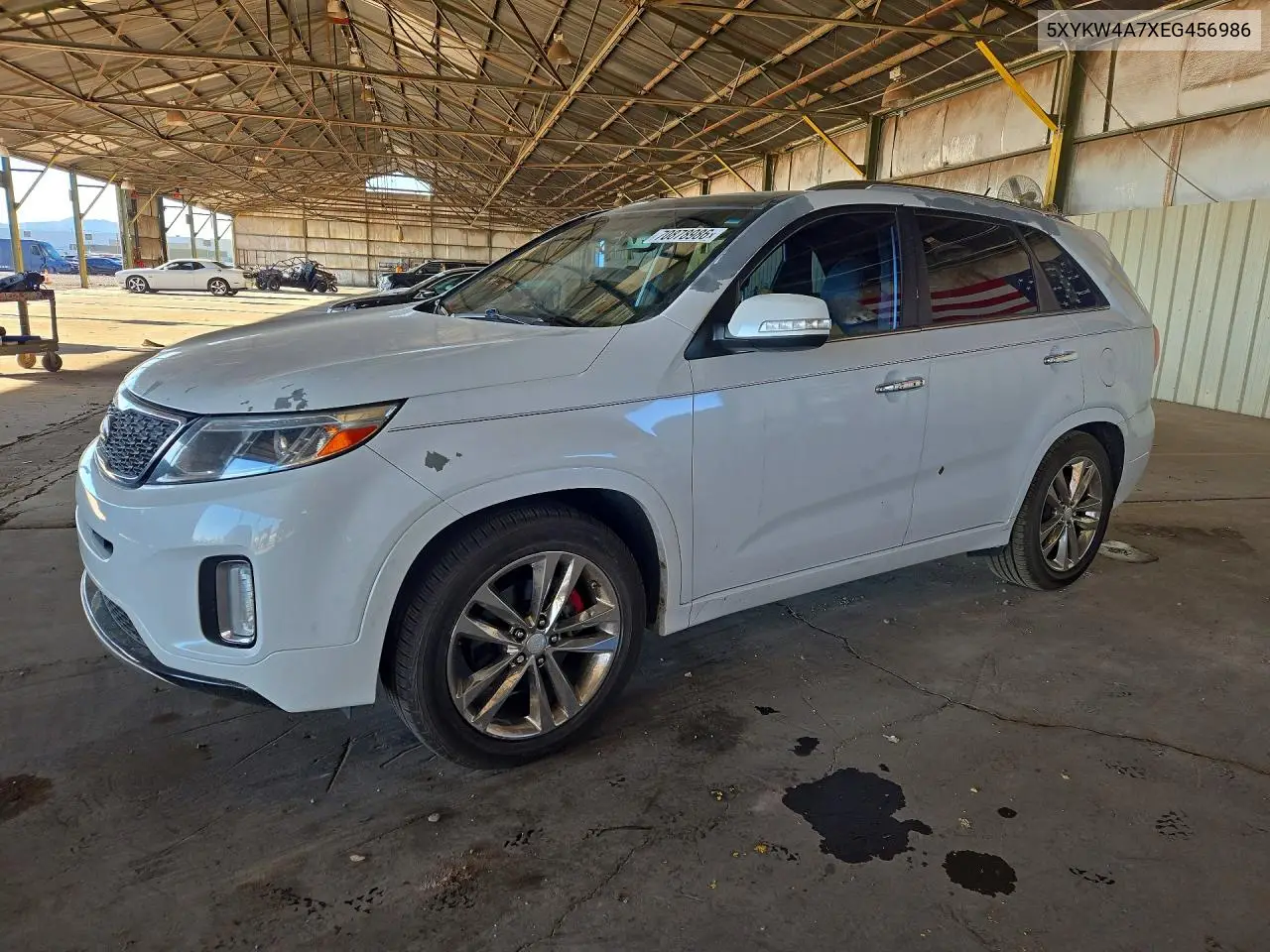 KIA SORENTO 2014, VIN 5XYKW4A7XEG456986