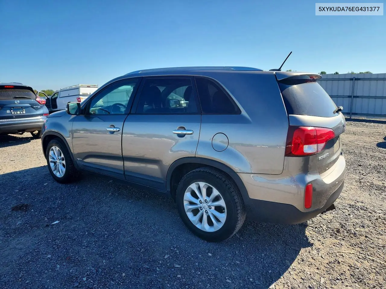 2014 KIA SORENTO VIN 5XYKUDA76EG431377 — фото 2