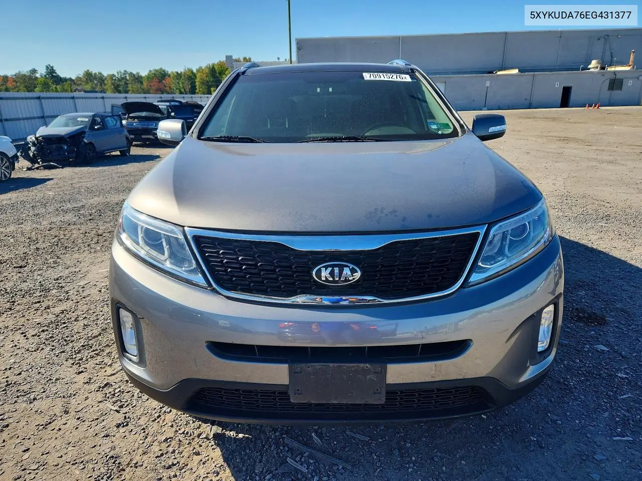2014 KIA SORENTO VIN 5XYKUDA76EG431377 — фото 5
