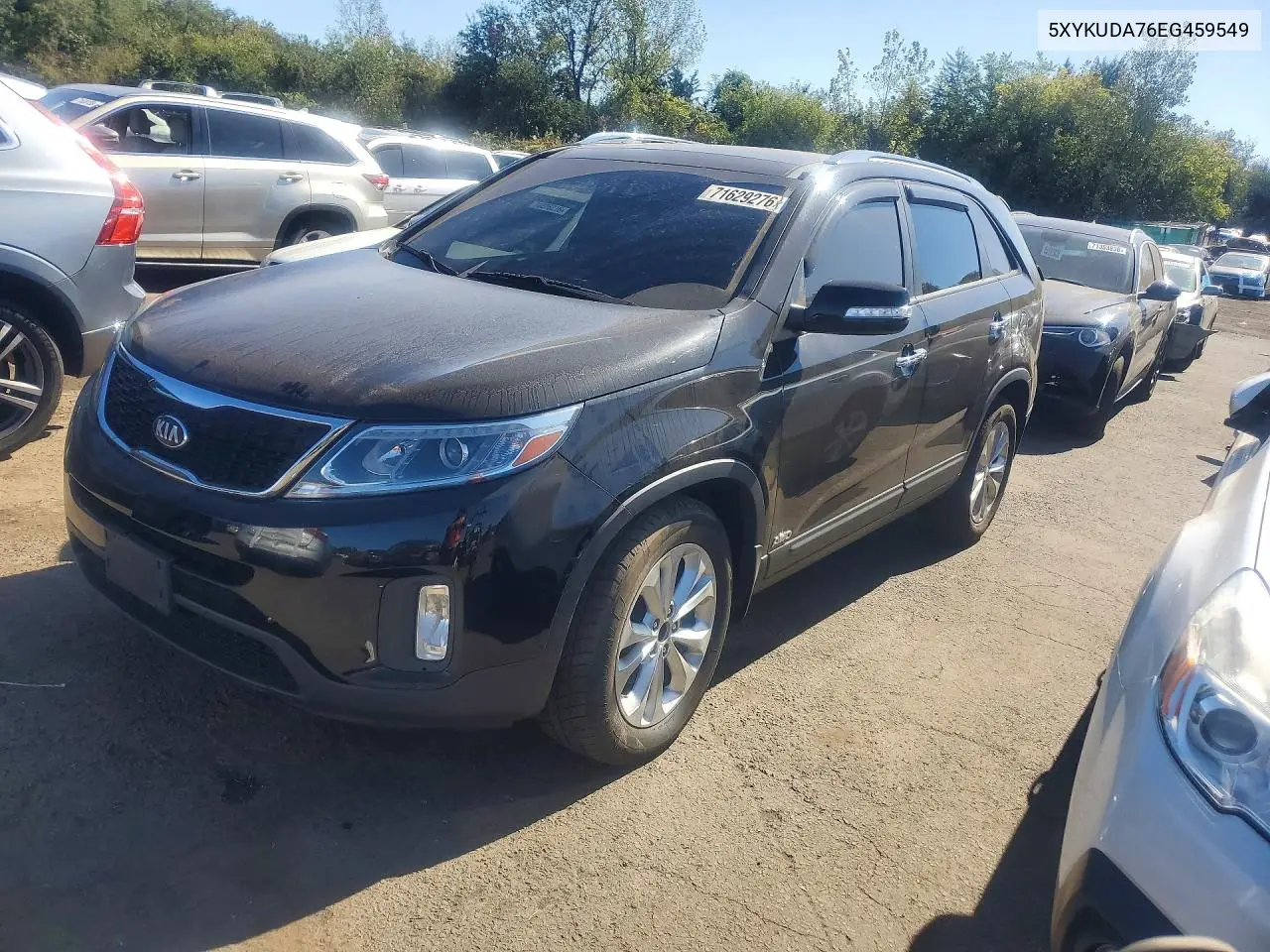 KIA SORENTO 2014, VIN 5XYKUDA76EG459549