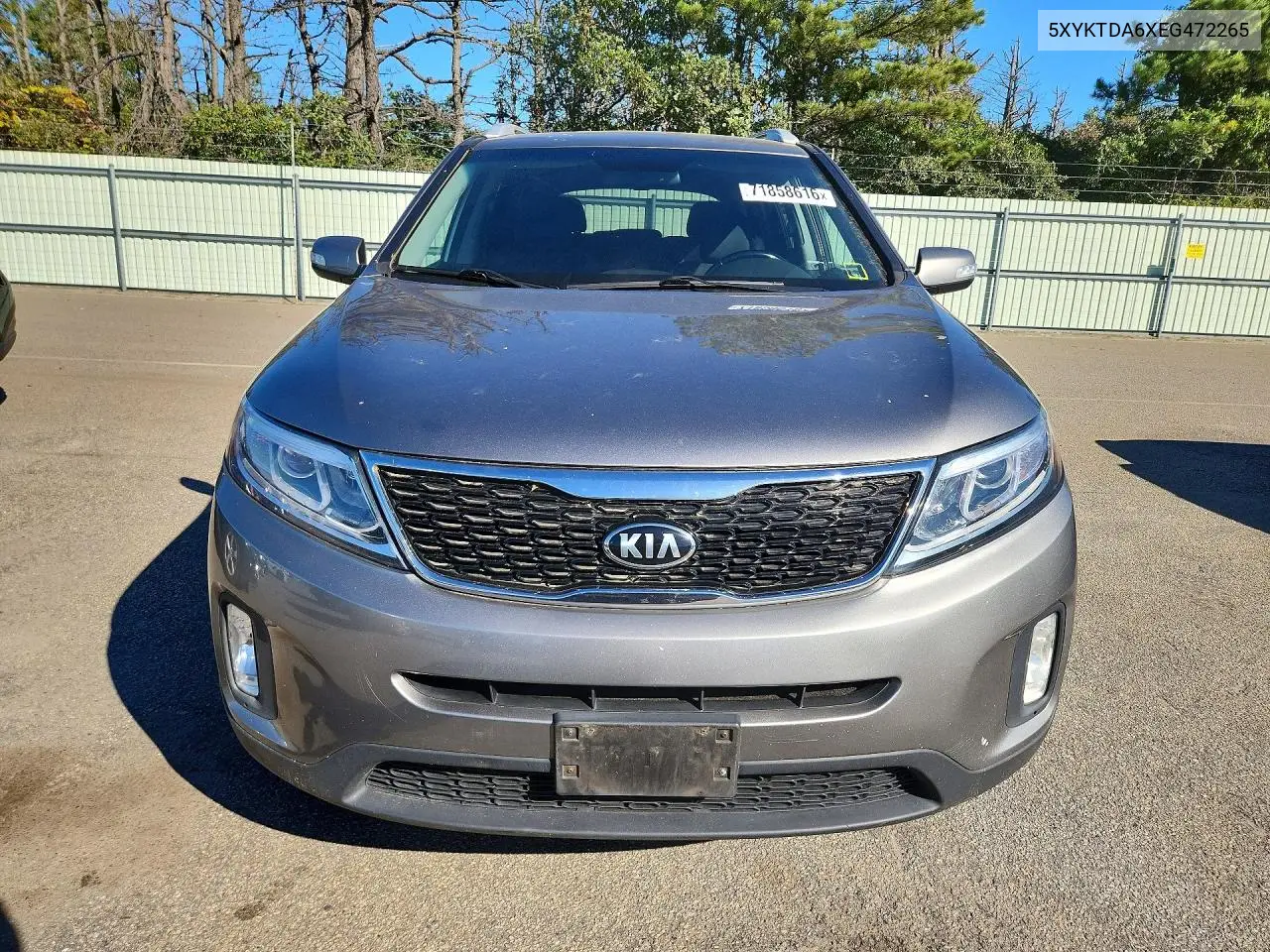 2014 KIA SORENTO VIN 5XYKTDA6XEG472265 — фото 5