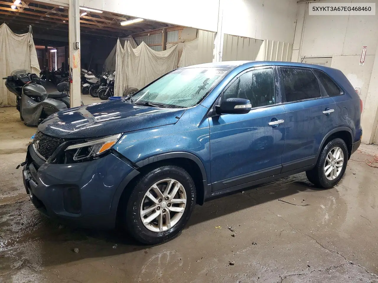 KIA SORENTO 2014, VIN 5XYKT3A67EG468460