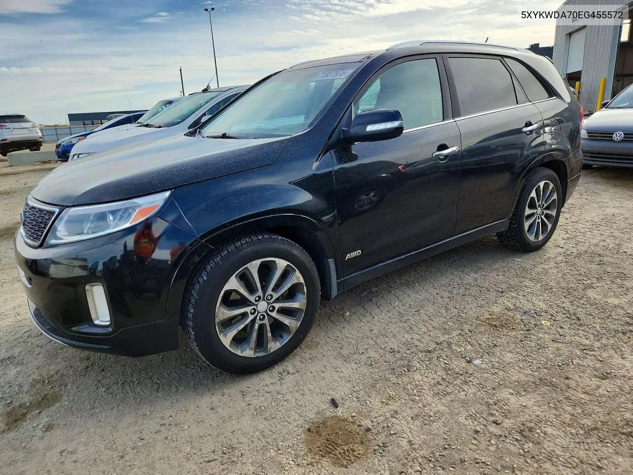 KIA SORENTO 2014, VIN 5XYKWDA70EG455572