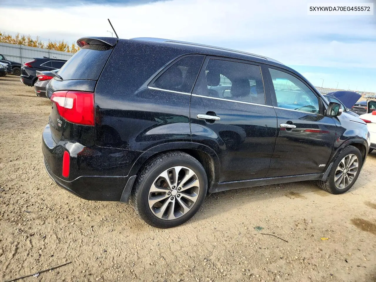 2014 KIA SORENTO VIN 5XYKWDA70EG455572 — фото 3