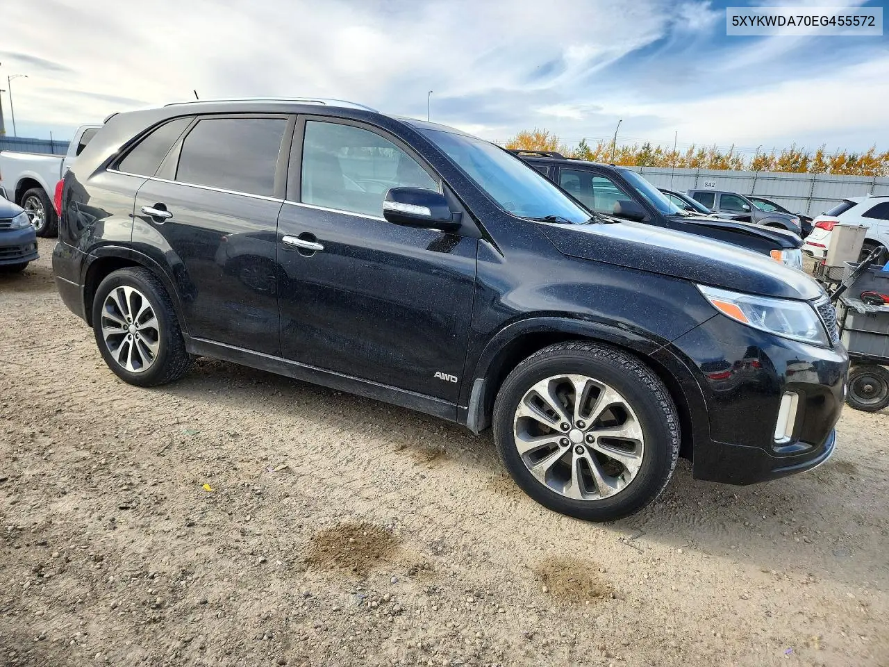 2014 KIA SORENTO VIN 5XYKWDA70EG455572 — фото 4