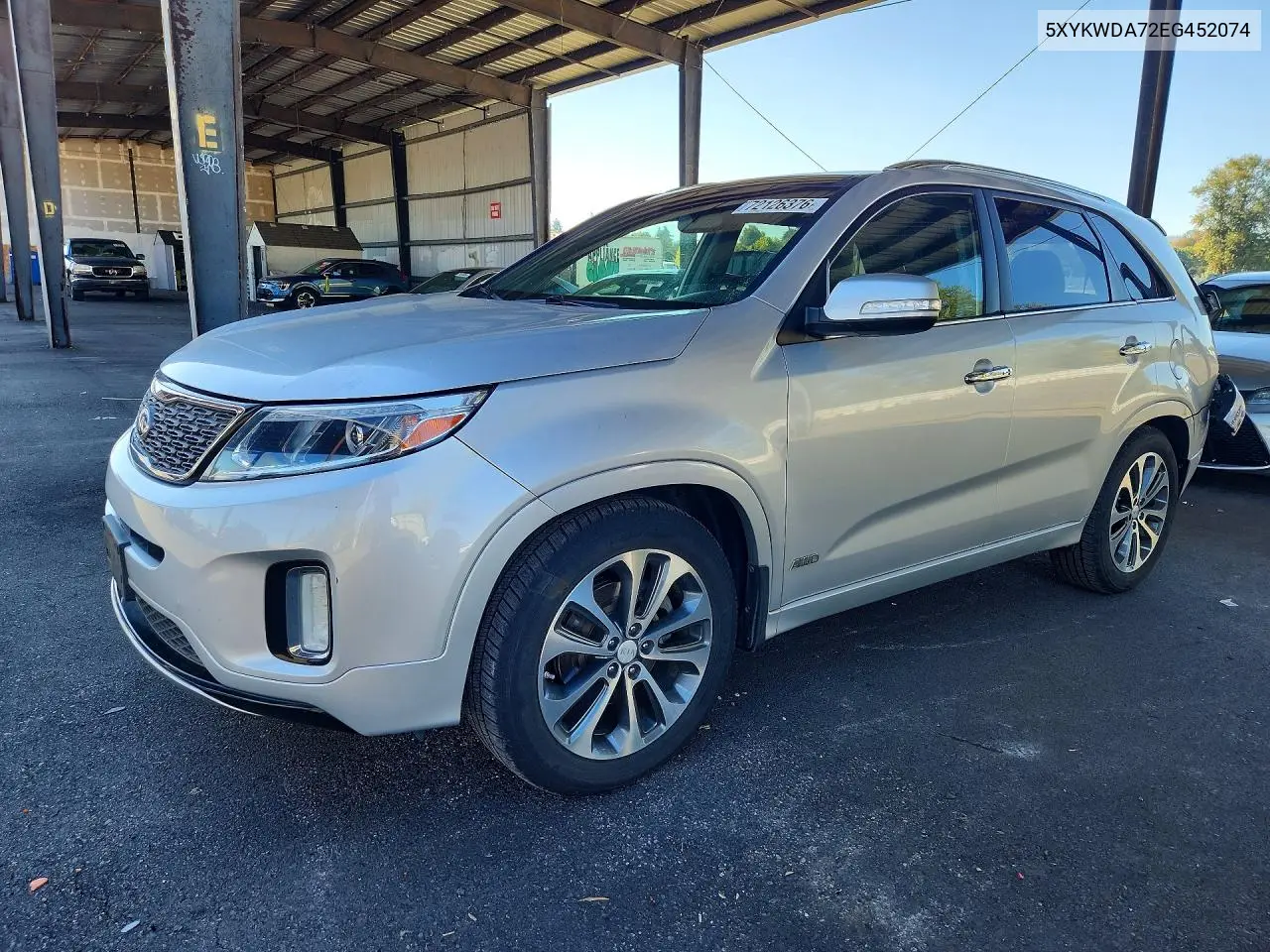KIA SORENTO 2014, VIN 5XYKWDA72EG452074
