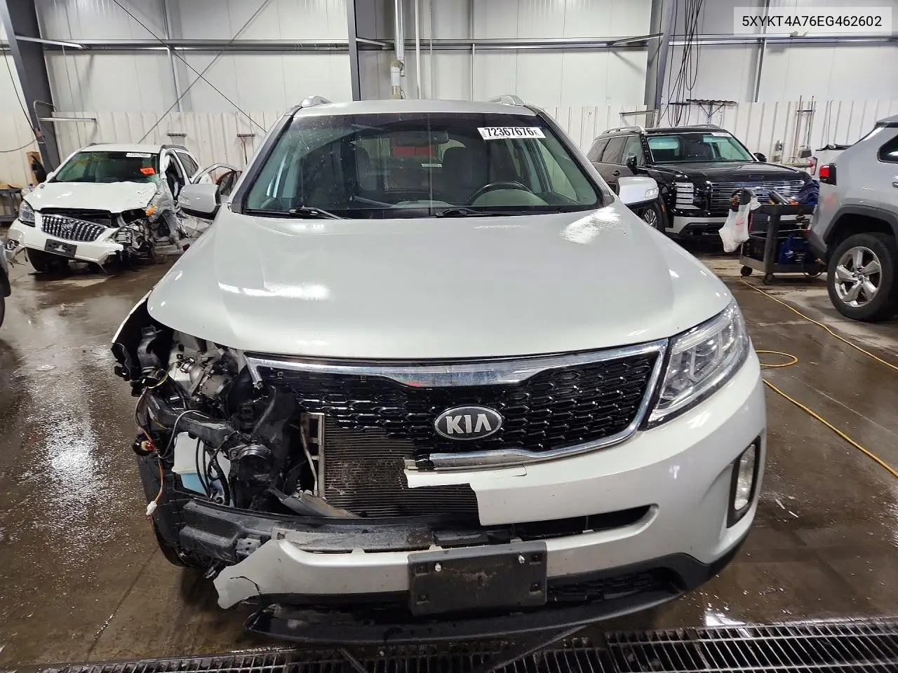 2014 KIA SORENTO VIN 5XYKT4A76EG462602 — фото 5