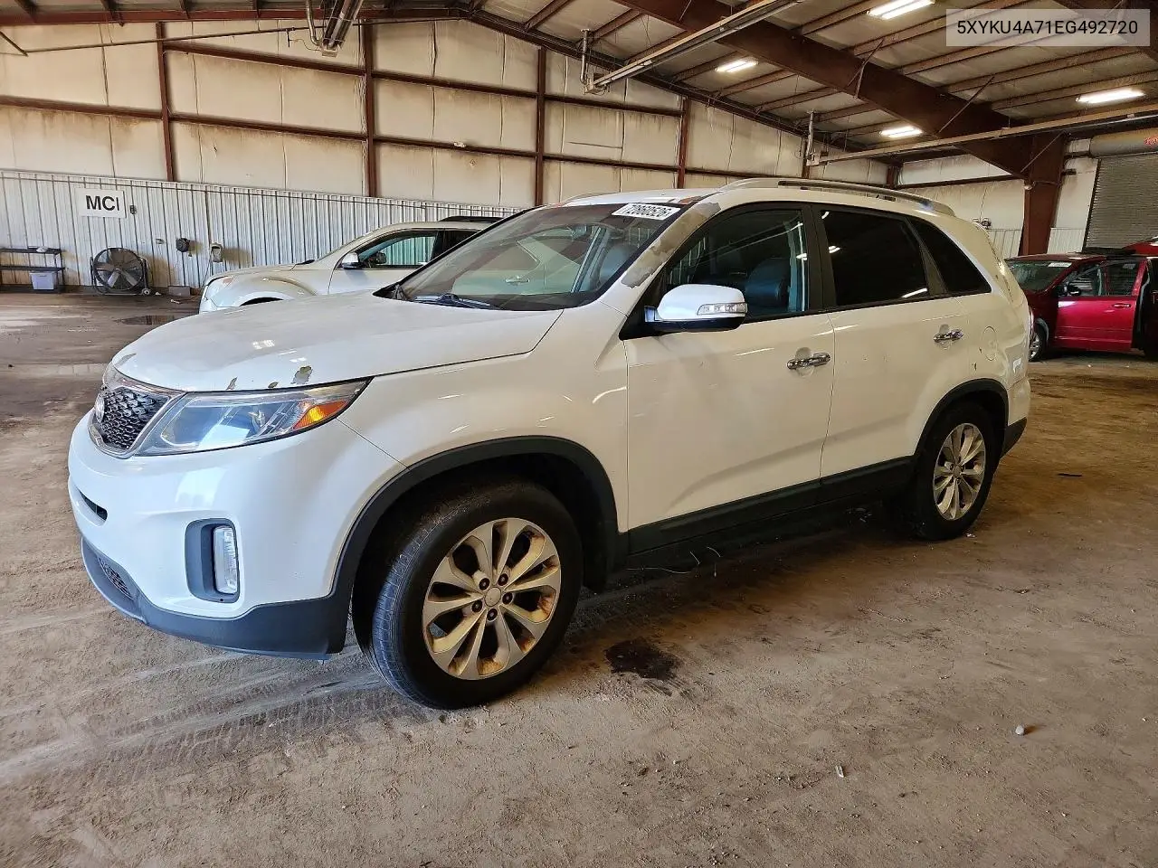 KIA SORENTO 2014, VIN 5XYKU4A71EG492720