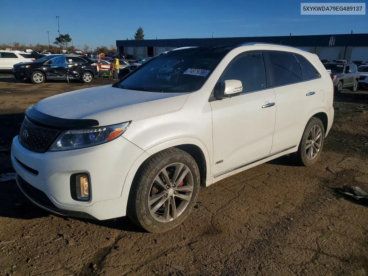 KIA SORENTO 2014, VIN 5XYKWDA79EG489137