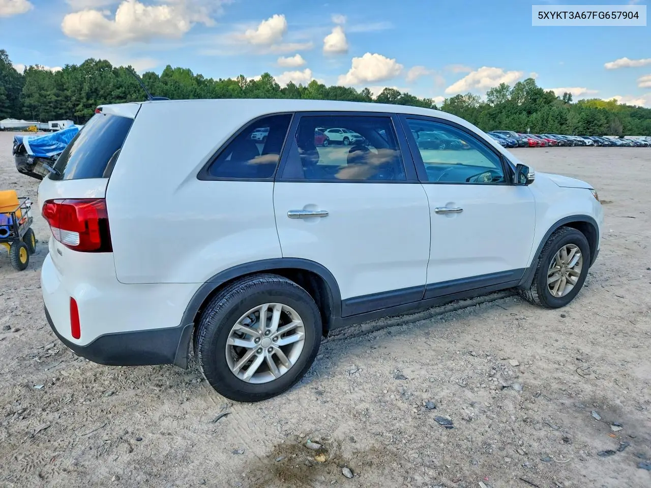 2015 KIA SORENTO VIN 5XYKT3A67FG657904 — фото 3