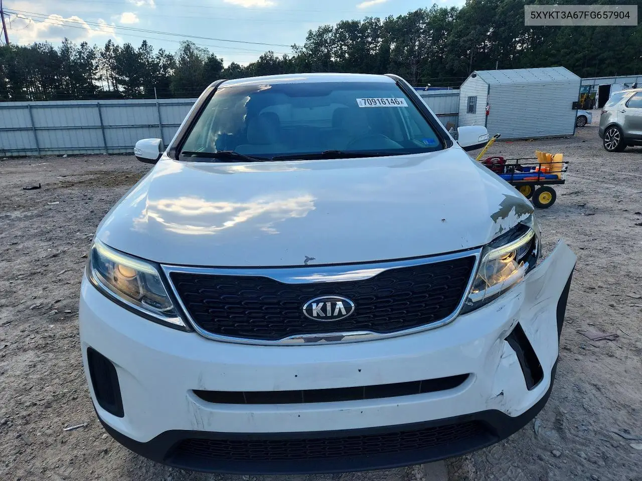 2015 KIA SORENTO VIN 5XYKT3A67FG657904 — фото 5