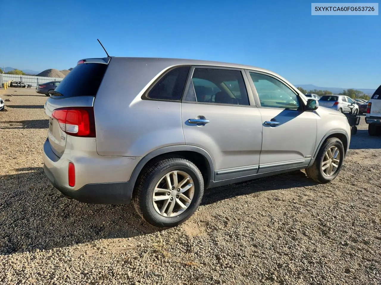 2015 KIA SORENTO VIN 5XYKTCA60FG653726 — фото 3