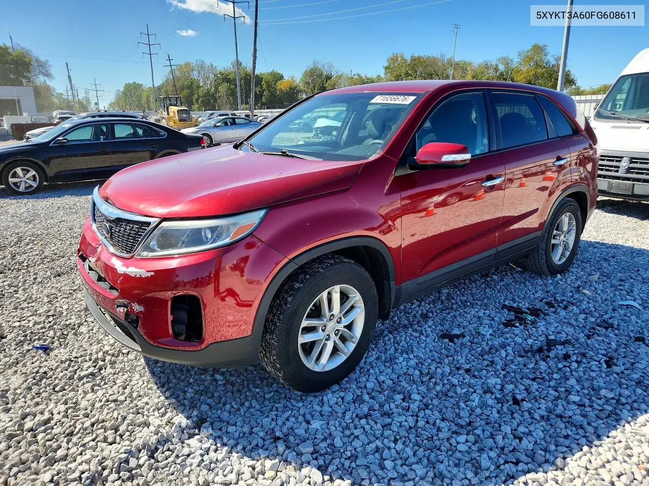 KIA SORENTO 2015, VIN 5XYKT3A60FG608611