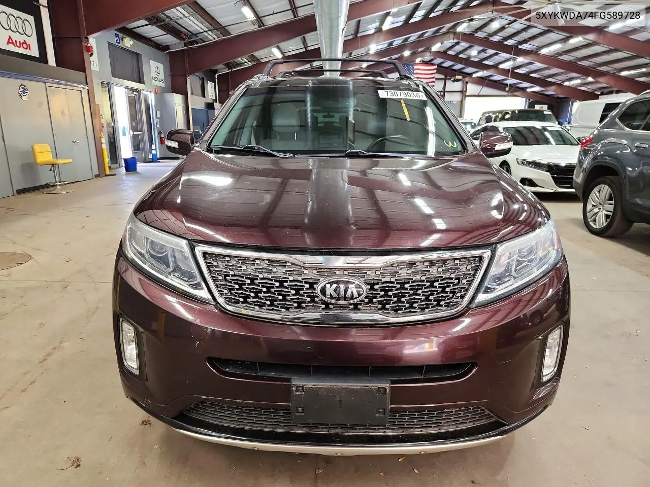 2015 KIA SORENTO VIN 5XYKWDA74FG589728 — фото 5