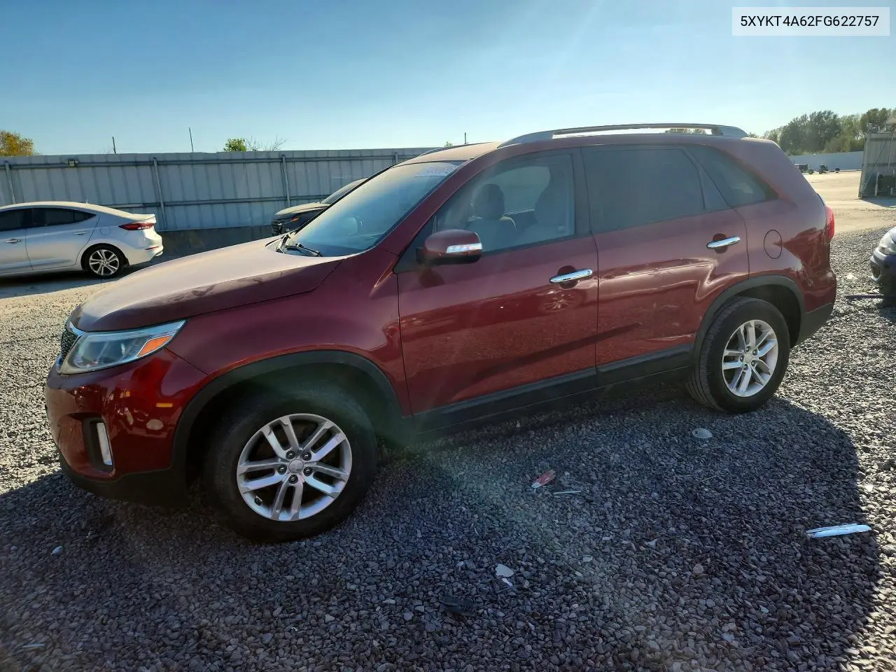 KIA SORENTO 2015, VIN 5XYKT4A62FG622757