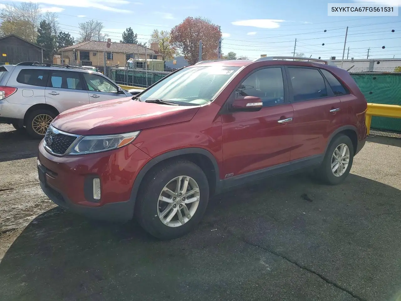 KIA SORENTO 2015, VIN 5XYKTCA67FG561531