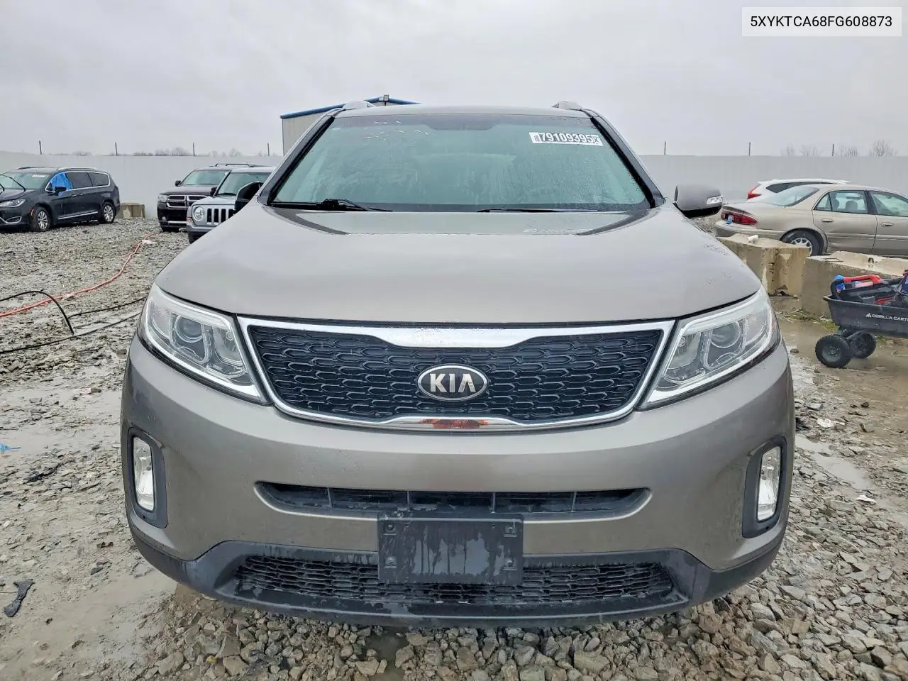 2015 KIA SORENTO VIN 5XYKTCA68FG608873 — фото 5