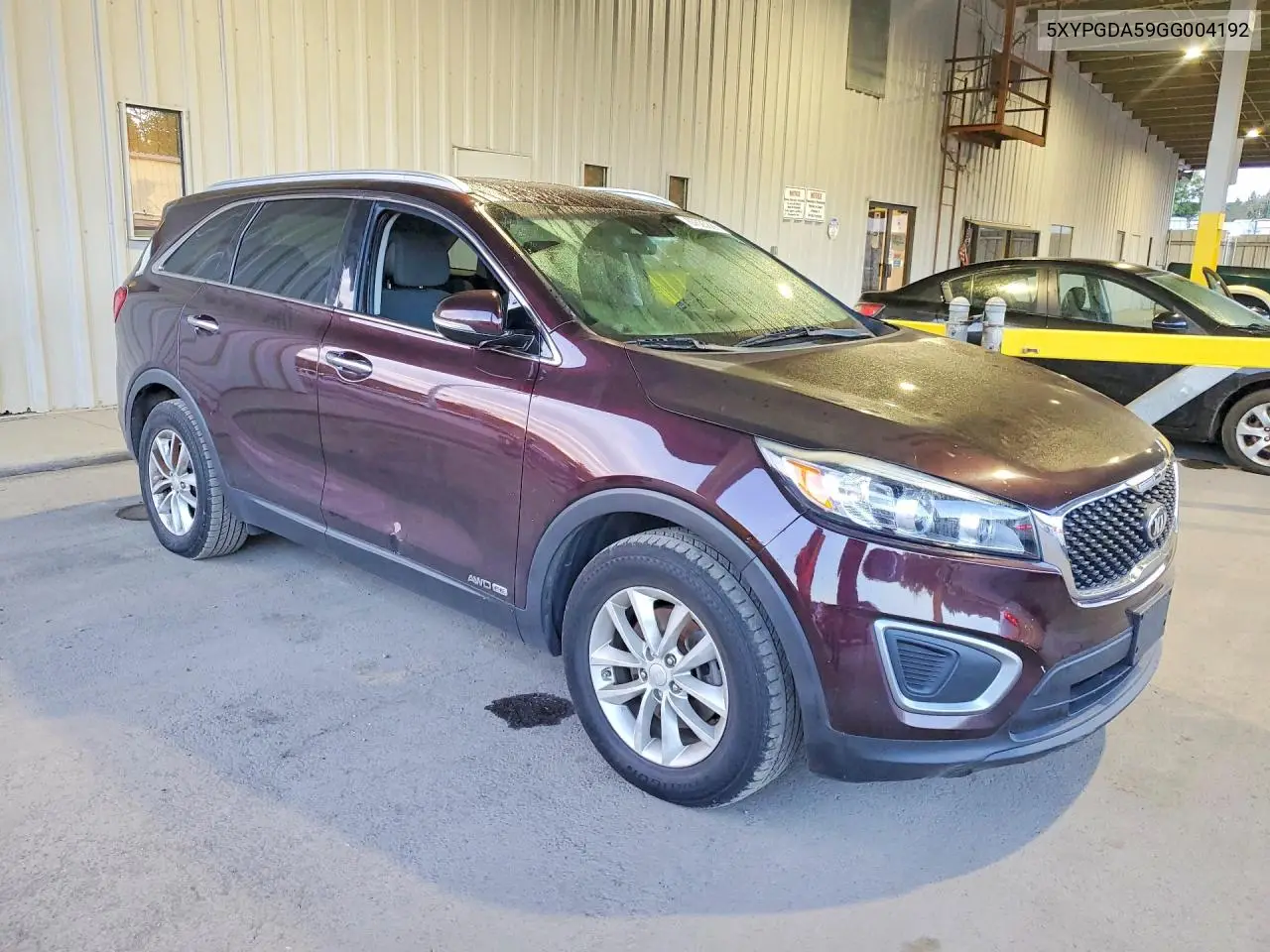 2016 KIA SORENTO VIN 5XYPGDA59GG004192 — фото 4