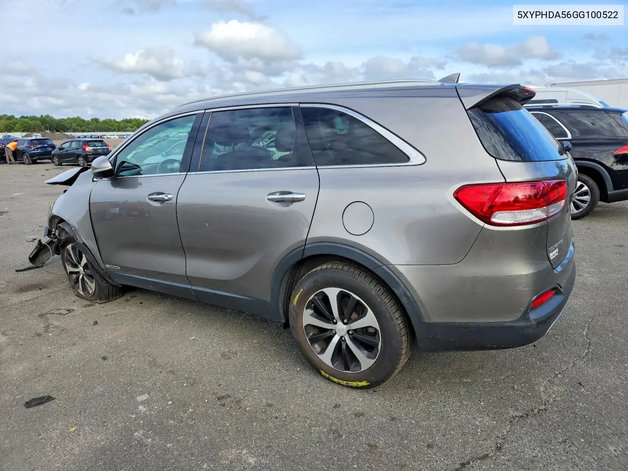 2016 KIA SORENTO VIN 5XYPHDA56GG100522 — фото 2