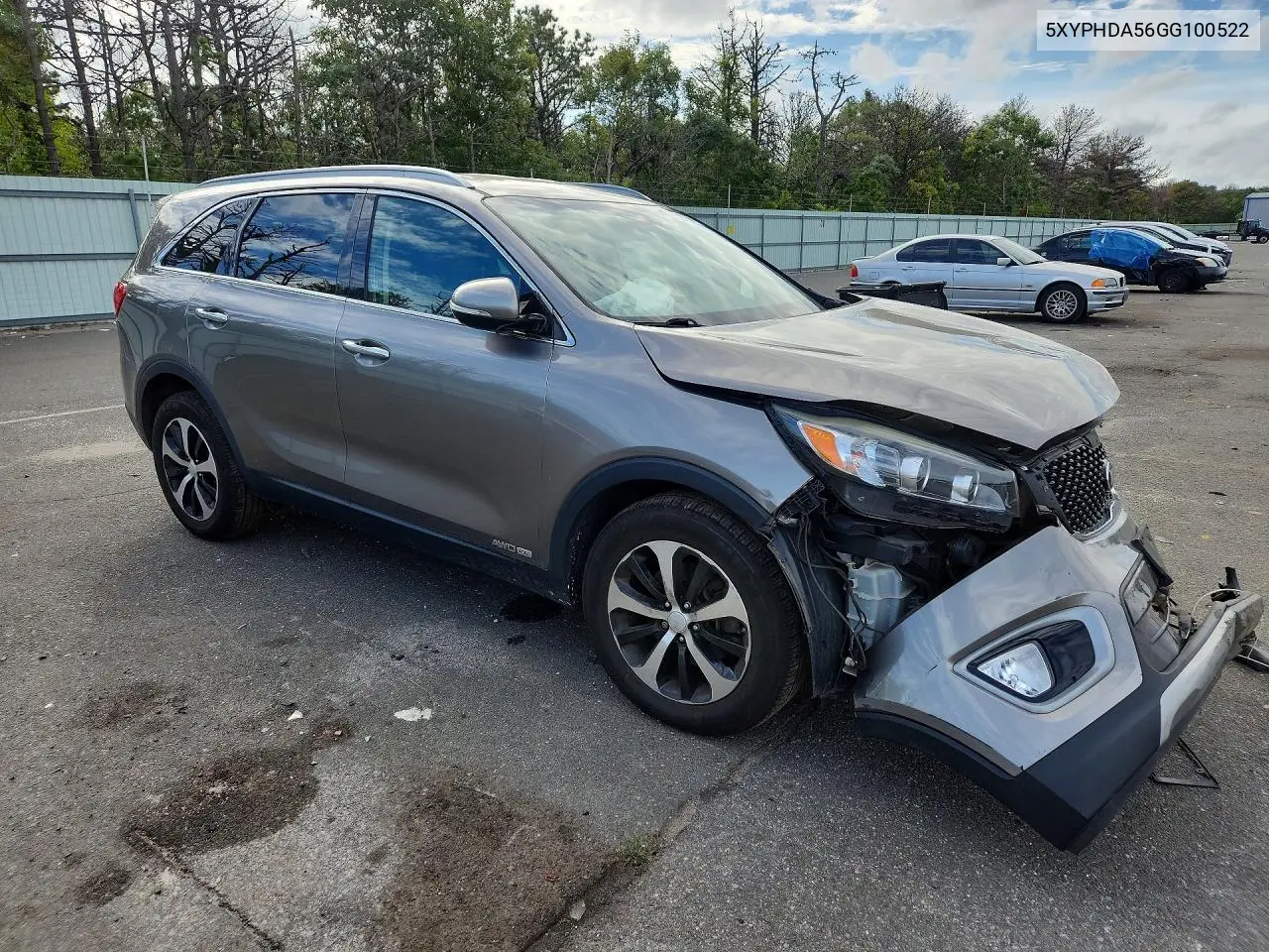 2016 KIA SORENTO VIN 5XYPHDA56GG100522 — фото 4